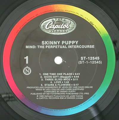 Skinny Puppy : Mind: The Perpetual Intercourse (LP,Album)
