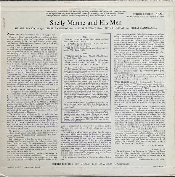 Shelly Manne & His Men : Swinging Sounds In Stereo (LP,Album,Reissue,Stereo)