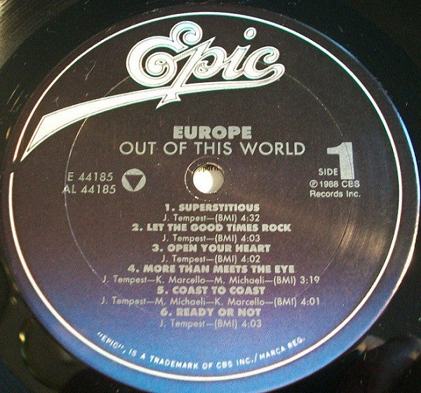 Europe (2) : Out Of This World (LP,Album)