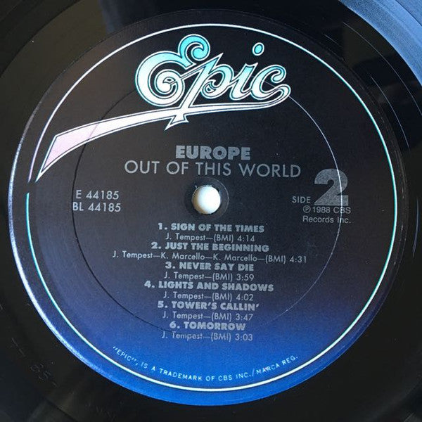 Europe (2) : Out Of This World (LP,Album)