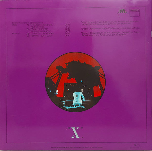 Klaus Schulze : "X" (Sechs Musikalische Biographien) (LP,Album,Reissue)