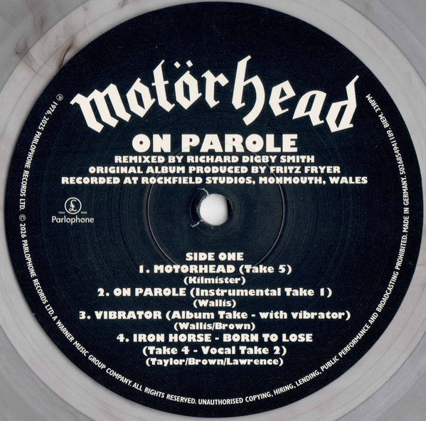 Motörhead : On Parole (The Alternative Mixes) (LP,Album,Reissue)
