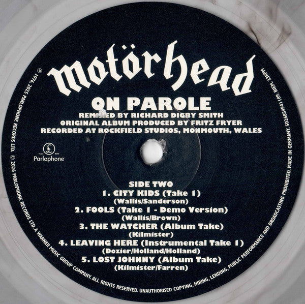 Motörhead : On Parole (The Alternative Mixes) (LP,Album,Reissue)