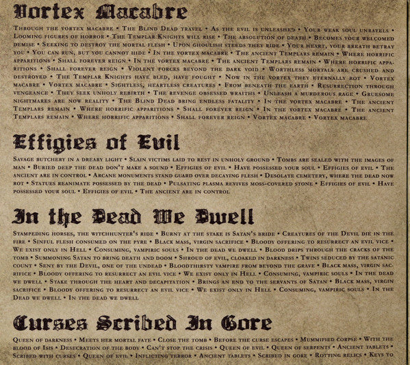 Hooded Menace : Effigies Of Evil (Album)