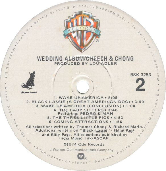 Cheech & Chong : Cheech & Chong's Wedding Album (LP,Album,Reissue)