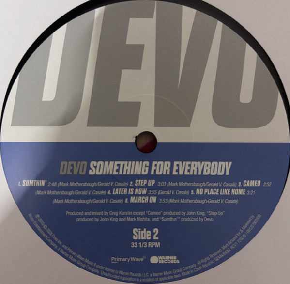 Devo : Something For Everybody (LP)