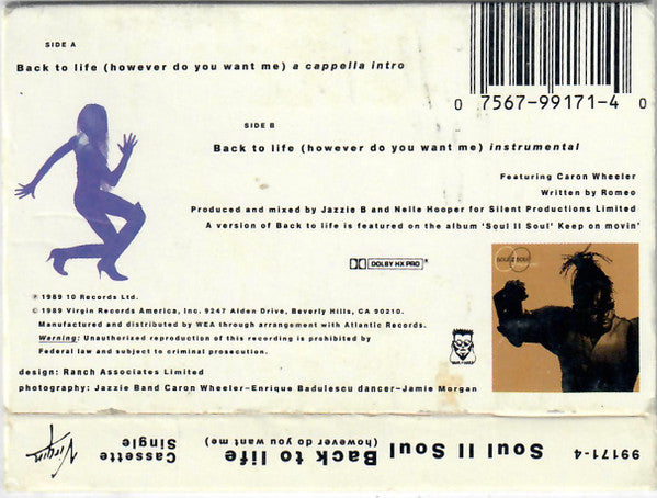 Soul II Soul : Back To Life (However Do You Want Me) (Single)