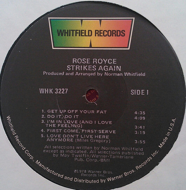 Rose Royce : Strikes Again (LP,Album)