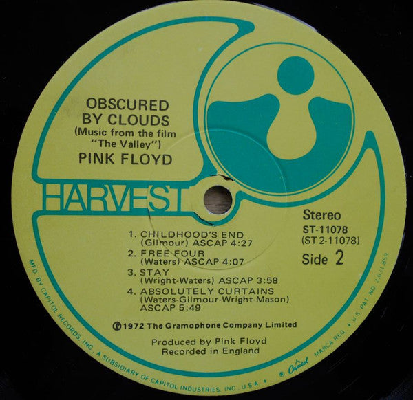 Pink Floyd : Obscured By Clouds (LP,Album)