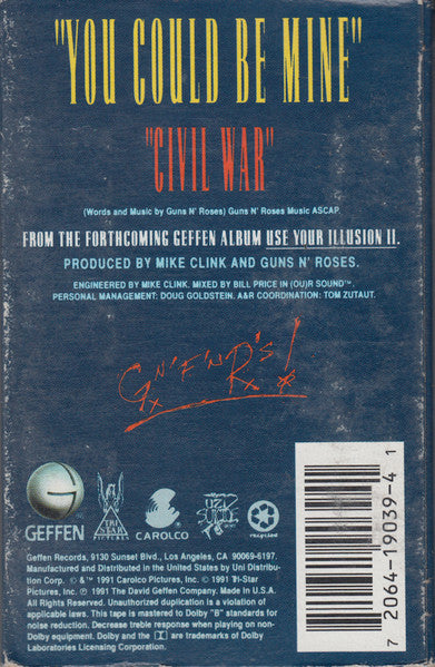Guns N' Roses : You Could Be Mine (Single)