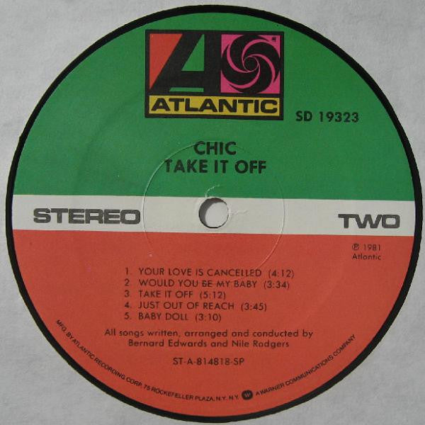 Chic : Take It Off (LP,Album)