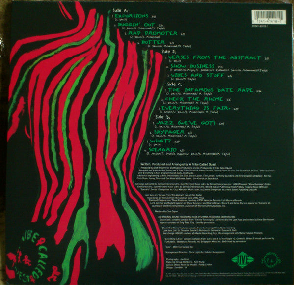 A Tribe Called Quest : The Low End Theory (LP,Album,Reissue,Remastered)