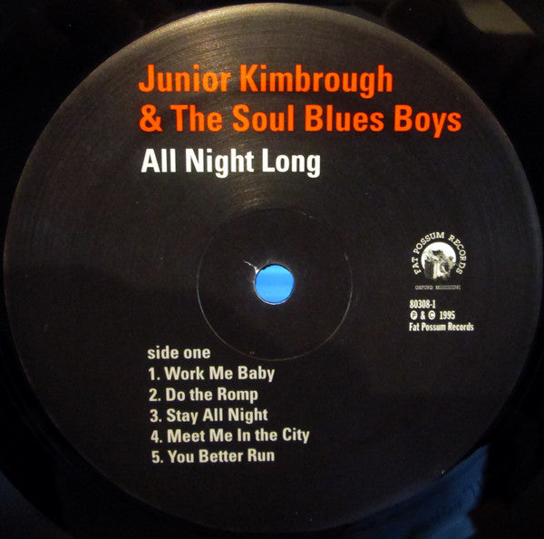 Junior Kimbrough And The Soul Blues Boys : All Night Long (LP,Album,Limited Edition,Reissue)