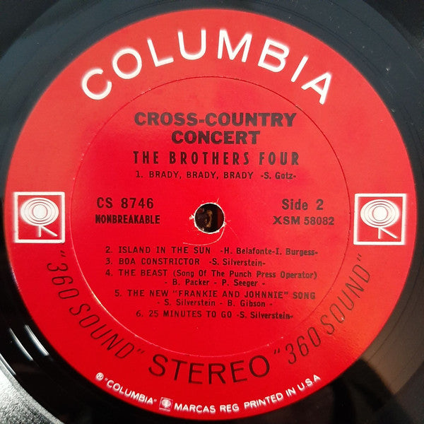 Brothers Four, The : Cross-Country Concert (LP,Stereo)