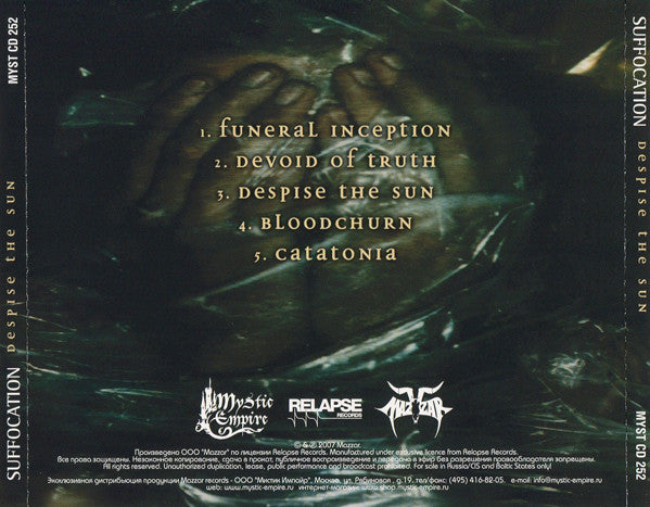 Suffocation : Despise The Sun (EP,Reissue)