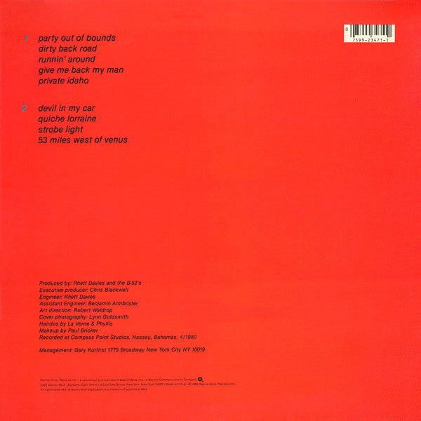 B-52's, The : Wild  Planet (LP,Album)