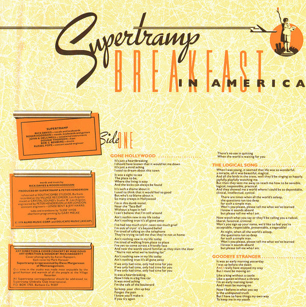 Supertramp : Breakfast In America (LP,Album,Reissue)