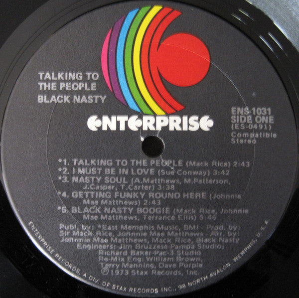 Black Nasty : Talking To The People (LP,Album)