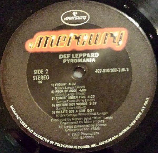 Def Leppard : Pyromania (LP,Album)