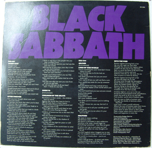 Black Sabbath : Master Of Reality (LP,Album)