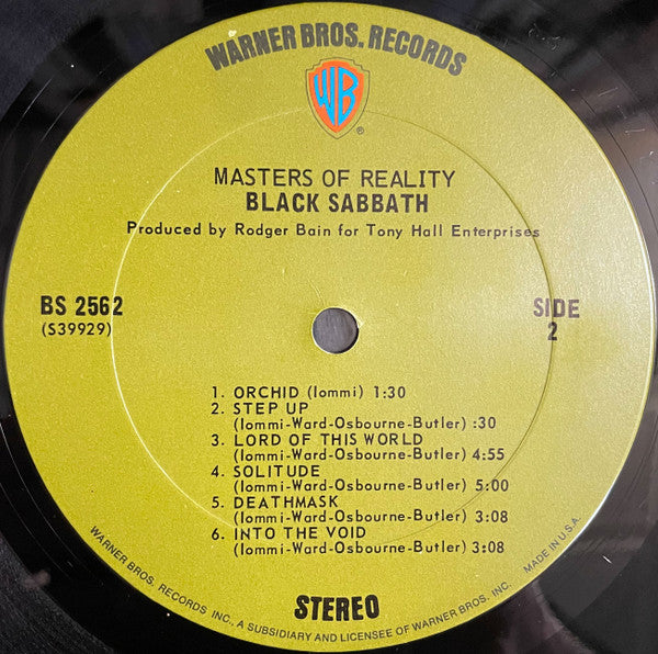Black Sabbath : Master Of Reality (LP,Album)
