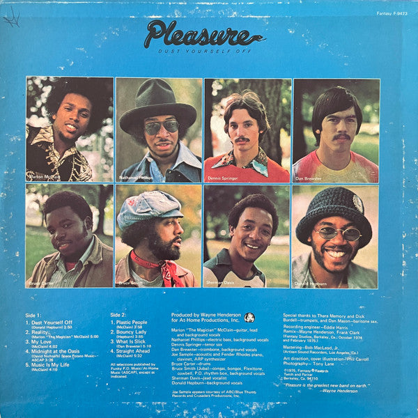 Pleasure (4) : Dust Yourself Off (LP,Album)