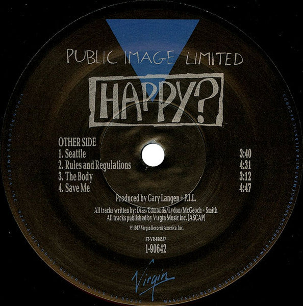 Public Image Limited : Happy? (LP,Album)