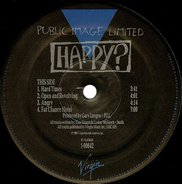 Public Image Limited : Happy? (LP,Album)