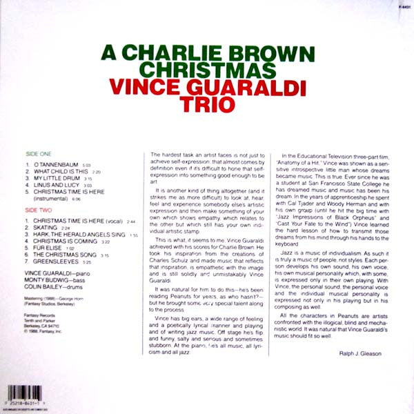 Vince Guaraldi Trio : A Charlie Brown Christmas (LP,Album,Reissue)