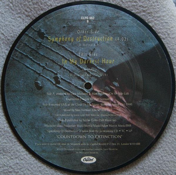 Megadeth : Symphony Of Destruction (7",45 RPM,Limited Edition,Picture Disc)