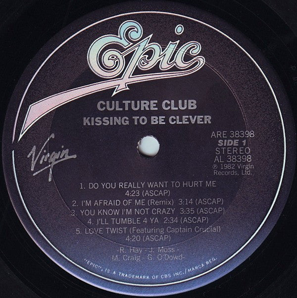 Culture Club : Kissing To Be Clever (LP,Album,Reissue)