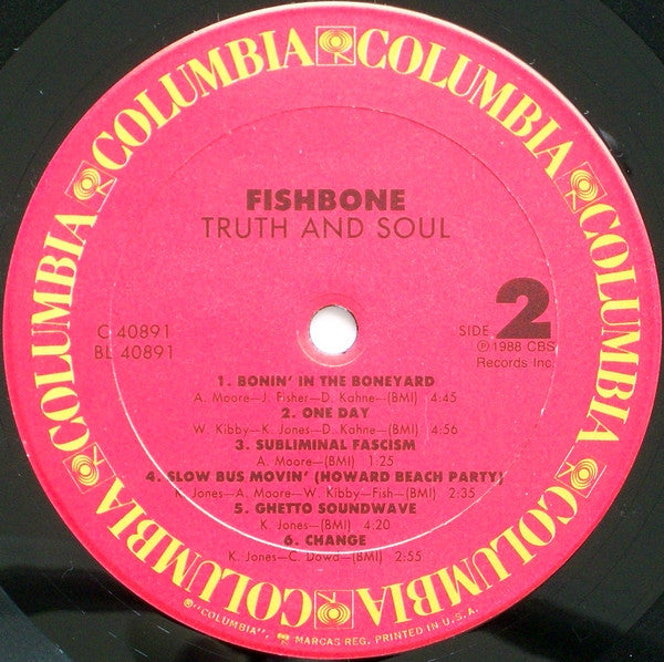 Fishbone : Truth And Soul (LP,Album)