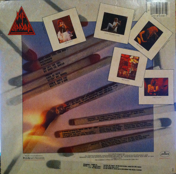 Def Leppard : Pyromania (LP,Album,Stereo)