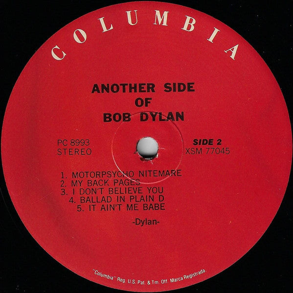 Bob Dylan : Another Side Of Bob Dylan (LP,Album,Limited Edition,Reissue,Stereo)