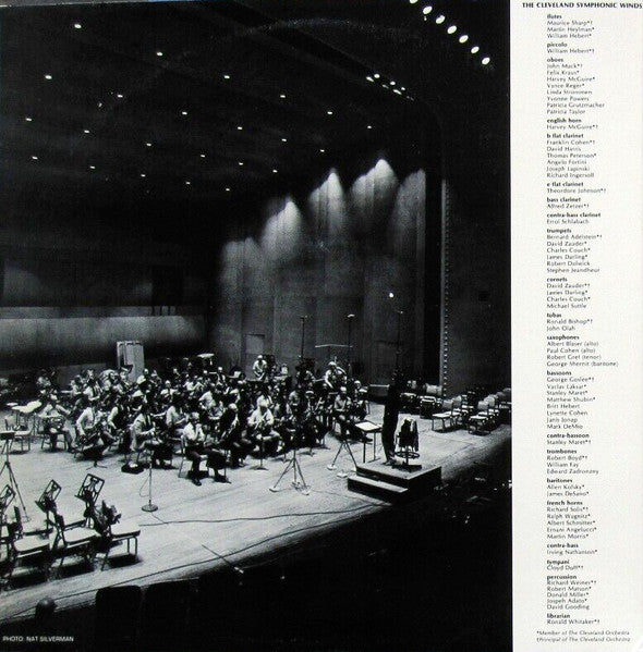 Frederick Fennell, Cleveland Symphonic Winds, The - Gustav Holst / Georg Friedrich Händel / Johann Sebastian Bach : Suite No. 1 In E-Flat • Suite No. 2 In F / Music For The Royal Fireworks / Fantasia In G (LP,Stereo)