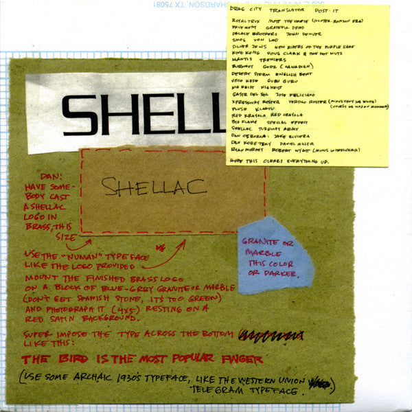 Shellac : The Bird Is The Most Popular Finger (7",45 RPM,Single)