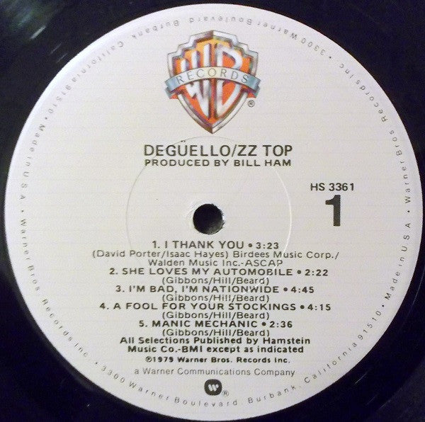 ZZ Top : Degüello (LP,Album)