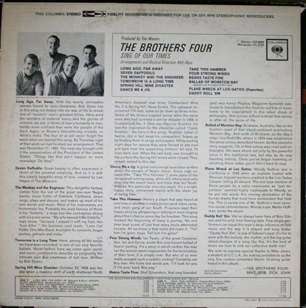 Brothers Four, The : Sing Of Our Times (LP,Album)