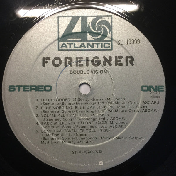 Foreigner : Double Vision (LP,Album,Stereo)