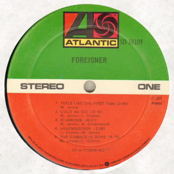 Foreigner : Foreigner (LP,Album,Reissue,Stereo)