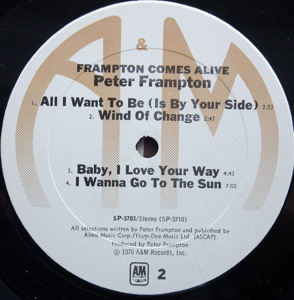 Peter Frampton : Frampton Comes Alive! (LP,Album)