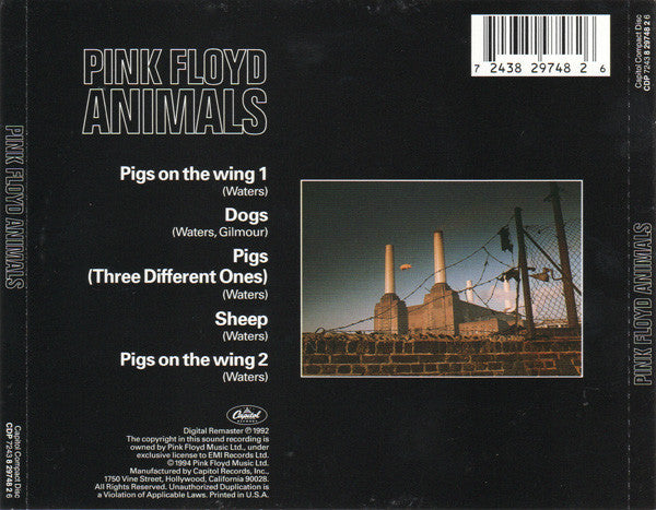 Pink Floyd : Animals (Album,Reissue,Remastered)