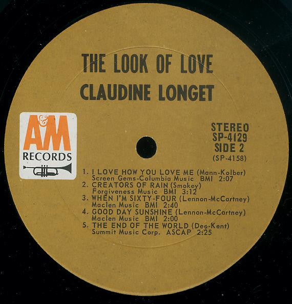 Claudine Longet : The Look Of Love (LP,Album,Stereo)