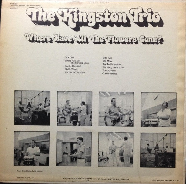 Kingston Trio : Where Have All The Flowers Gone (LP,Album,Reissue,Stereo)