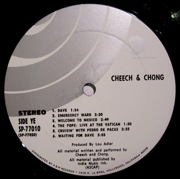 Cheech & Chong : Cheech And Chong (LP,Album,Stereo)
