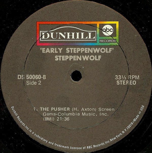 Steppenwolf : Early Steppenwolf (LP,Album,Stereo)