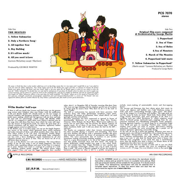 Beatles, The : Yellow Submarine (LP,Album,Reissue,Remastered,Stereo)