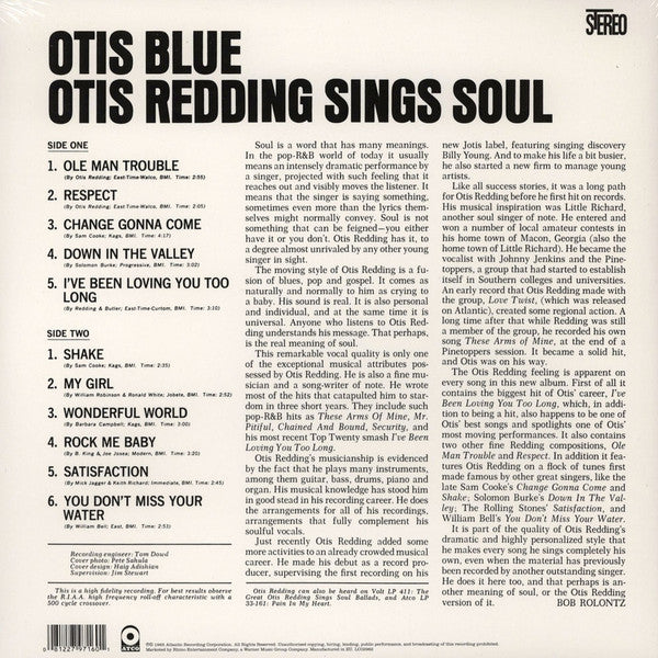 Otis Redding : Otis Blue / Otis Redding Sings Soul (LP,Album,Reissue,Special Edition,Stereo)
