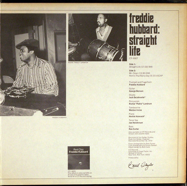 Freddie Hubbard : Straight Life (LP,Album)