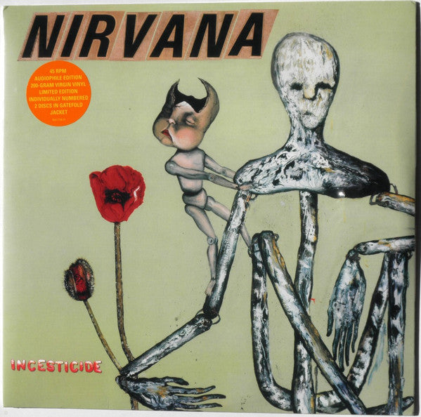 Nirvana : Incesticide (12",45 RPM,Record Store Day,Compilation,Limited Edition,Numbered,Reissue,Remaste)